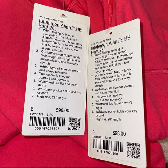 NWT Lululemon Align High Rise Tight 28" - Picture 7 of 7
